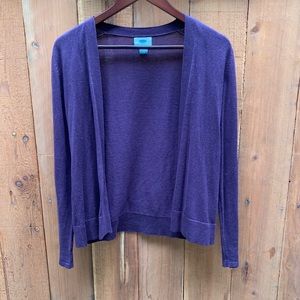 Simple purple cardigan